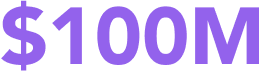 $100M